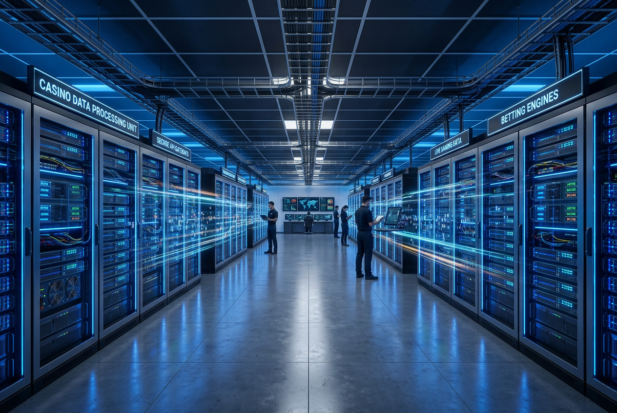 Modern server infrastructure for high-performance casino API processing