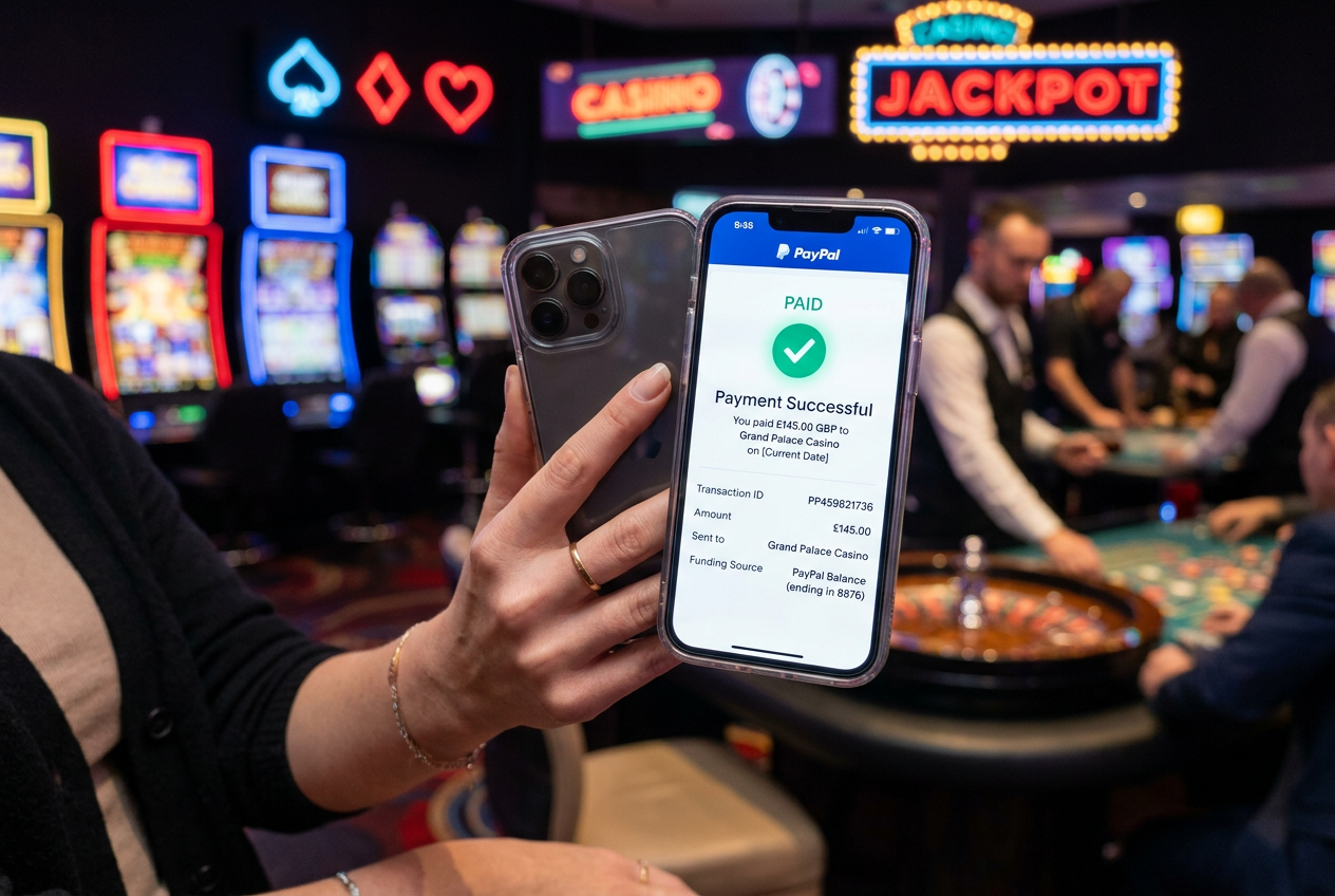 Ekran smartfona z potwierdzeniem udanej transakcji w aplikacji PayPal